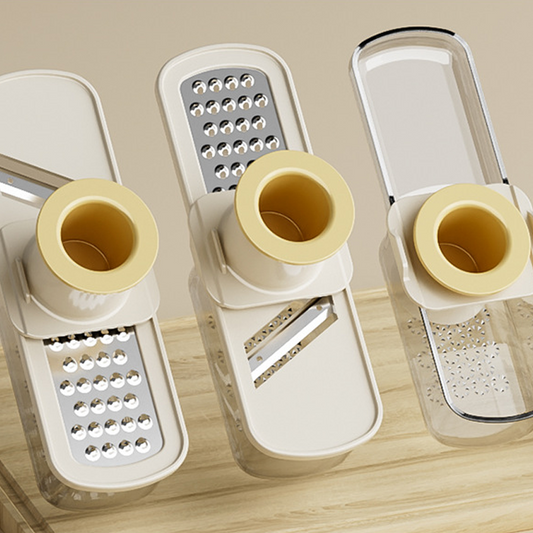 3-in-1 mandoline-snijder met bakje