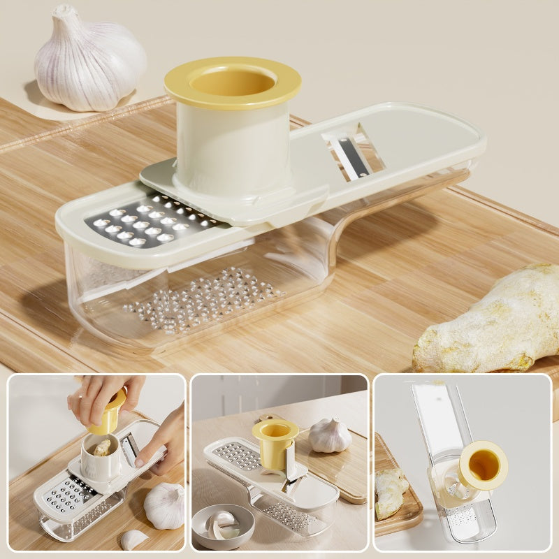 3-in-1 mandoline-snijder met bakje