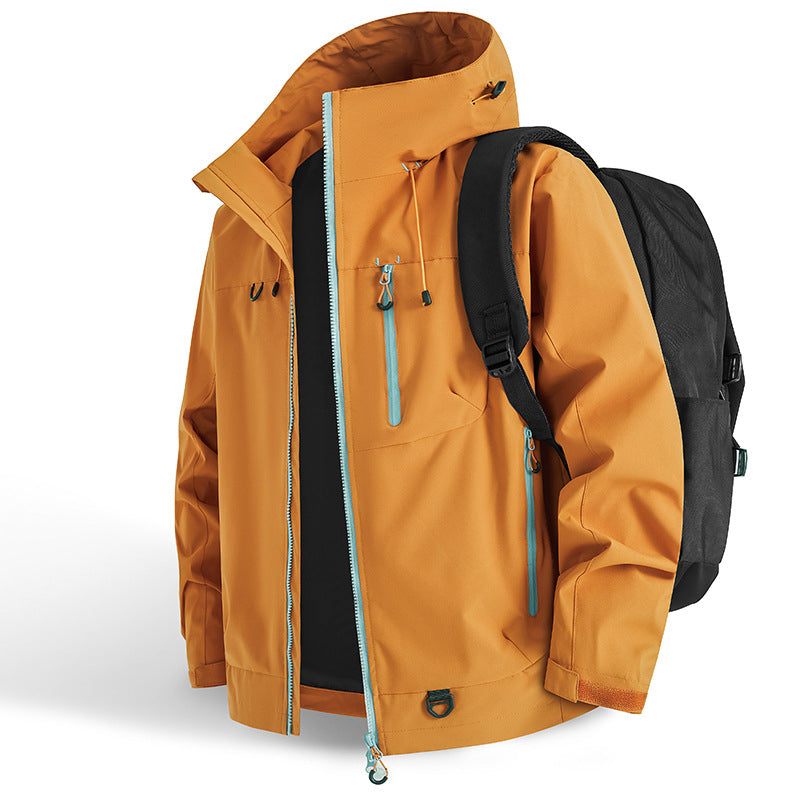 Outdoor Waterdichte Sportjas Met Capuchon – Winddicht, Waterafstotend & Ademend, Perfect Voor Avonturen!