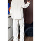 🔥False tweedelig V-hals shirt & broek set