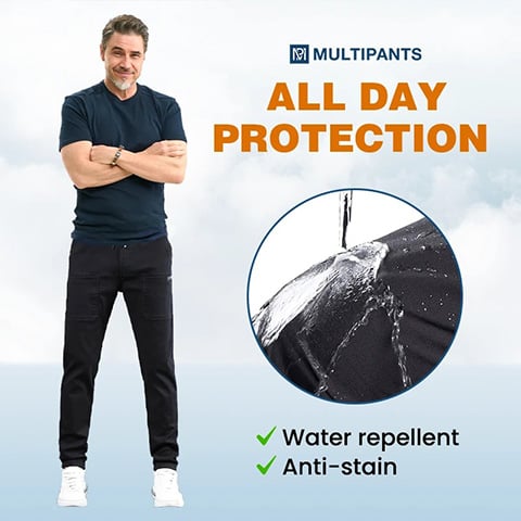 👖🔥 50% korting! MultiPants – 💪 duurzaam, 📦 meerdere zakken, 🤸 hoge stretch – perfect voor werk & vrije tijd!