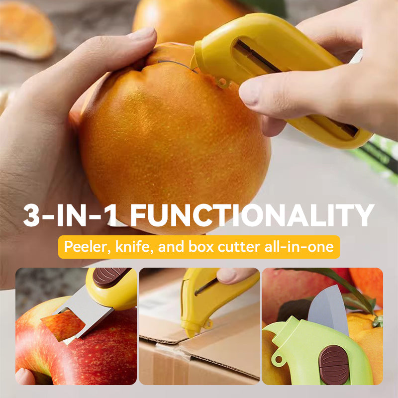 3-in-1 intrekbare mini-fruitschiller en mes