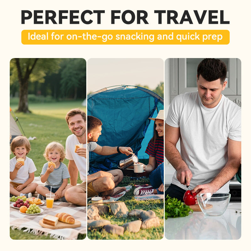 3-in-1 intrekbare mini-fruitschiller en mes