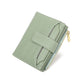 Compacte effen damesportemonnee