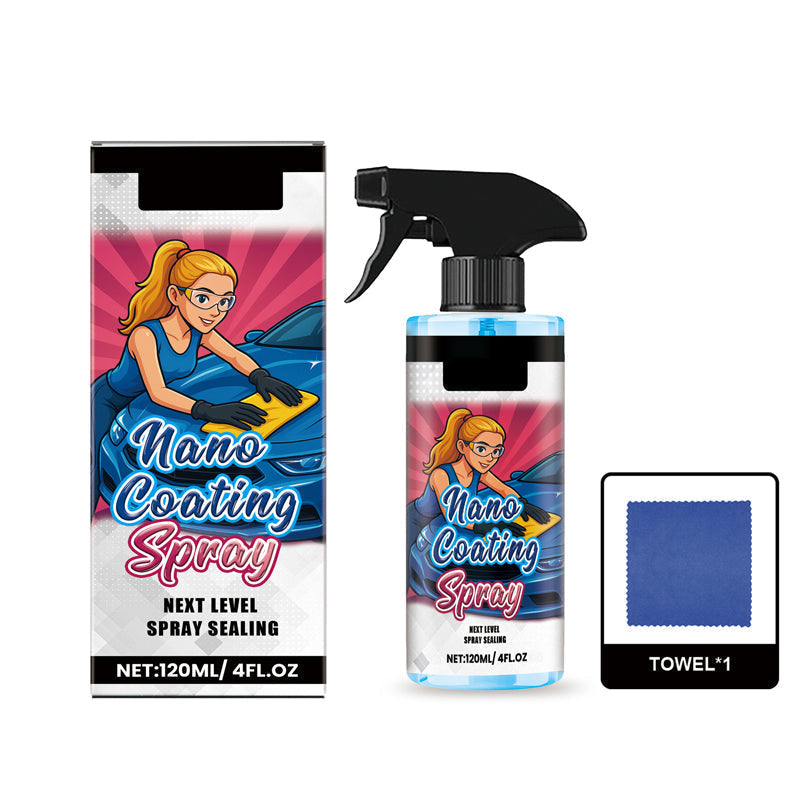 🚗 KOOP 2, KRIJG 1 GRATIS! ✨ Car Polish Spray + Microvezeldoek – Herstelt glans & beschermt lak binnen minuten, krasbestendige formule ☀️🧽