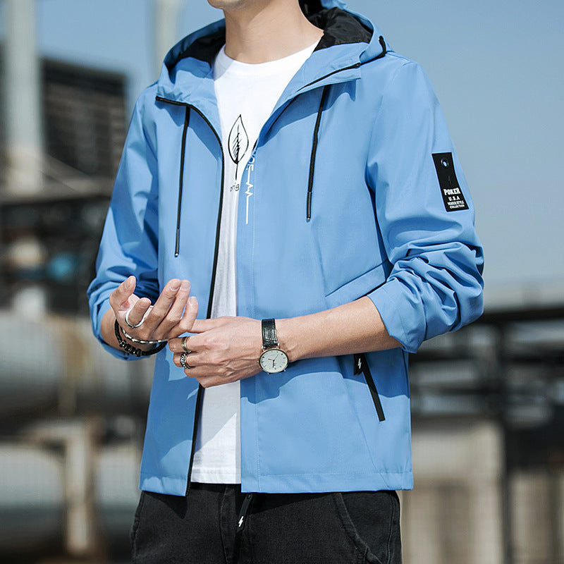 Casual jas met capuchon in Koreaanse stijl