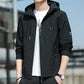 Casual jas met capuchon in Koreaanse stijl