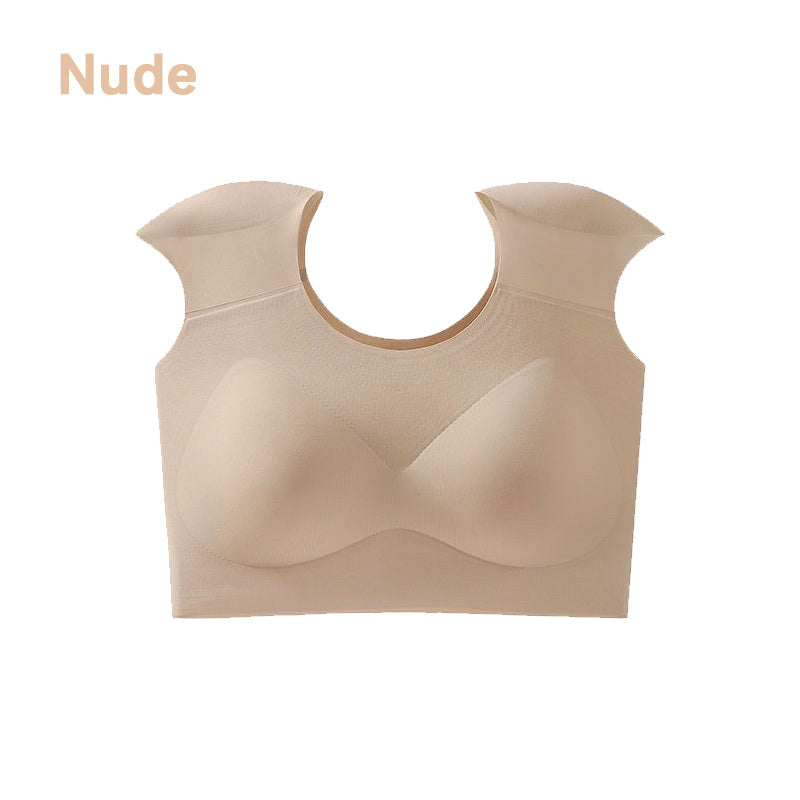 2-in-1 naadloos damesondergoed met ingebouwde schoudervulling