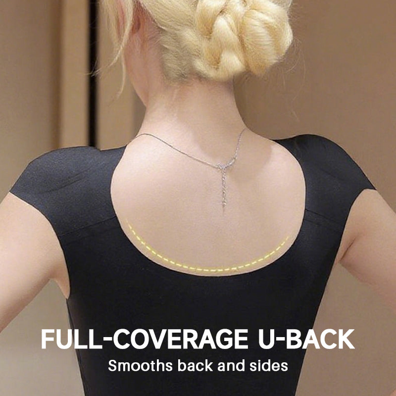 2-in-1 naadloos damesondergoed met ingebouwde schoudervulling