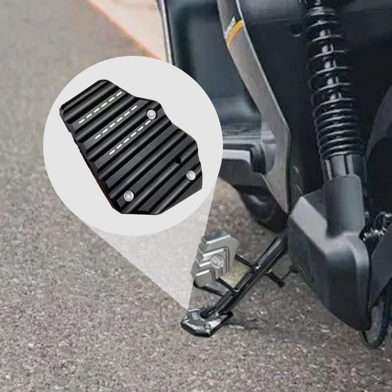 🔧 Robuuste Motorfiets Zijstandaard Uitbreidingsplaat – Meer Stabiliteit, Meer Veiligheid! 🏍️