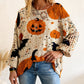 🎃💥Dames Halloween Losse Pasvorm Gebreide Trui met Vleermuismouwen🔥Limited aanbieding
