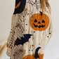 🎃💥Dames Halloween Losse Pasvorm Gebreide Trui met Vleermuismouwen🔥Limited aanbieding