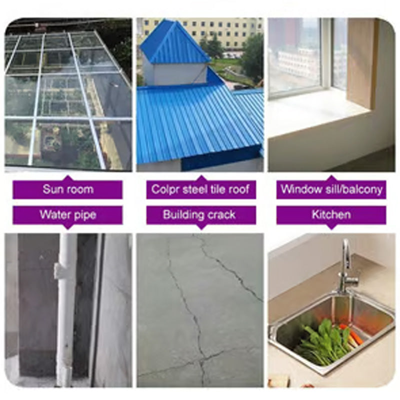 🔥 53% KORTING ! ✨ Universele Waterdichte Tape - 5-Lags Butylrubber, Bestand tegen Extreme Temperaturen, Directe Lekdichting 🔧💧