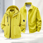 Unisex🏔️3-in-1 wind- en waterdichte outdoorjas -👍Geïsoleerde voering en afneembare capuchon!