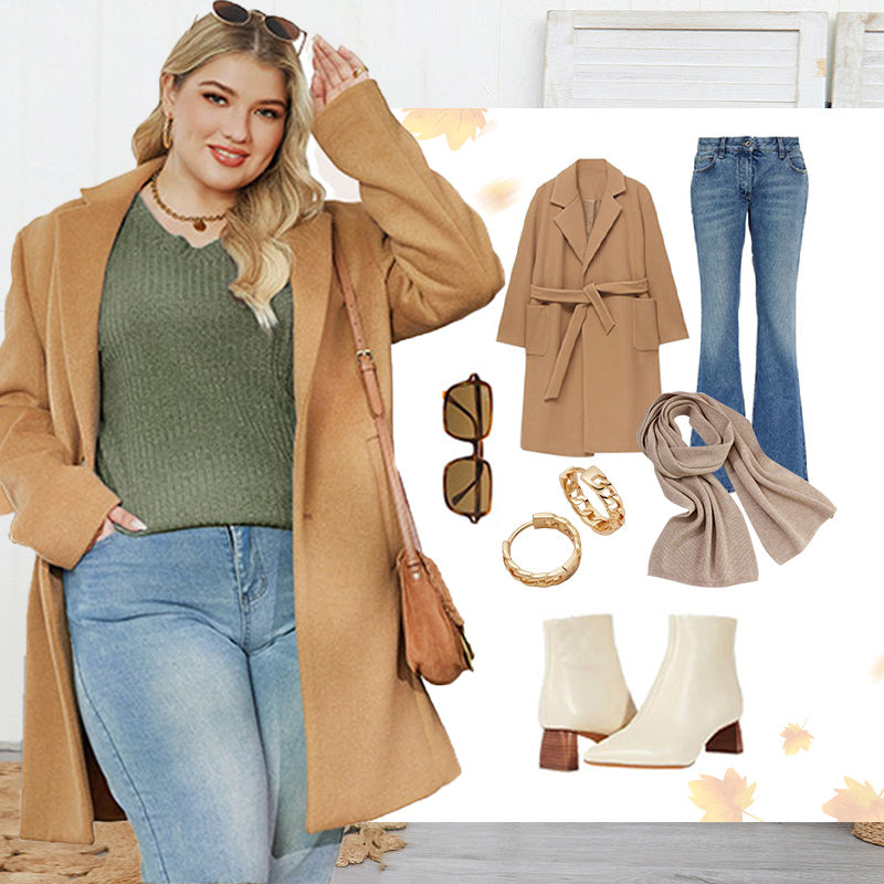 🔥52% korting zolang de voorraad strekt!🎉Dames V-hals trui met lange mouwen in effen kleur