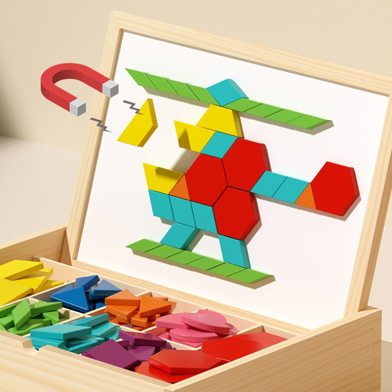 🎄Vroege Kerstdeal! Slechts vandaag tot -56% 🔥 Ontdek de magische houten magnetische puzzelset 🧩 – perfect kerstcadeau voor kinderen!