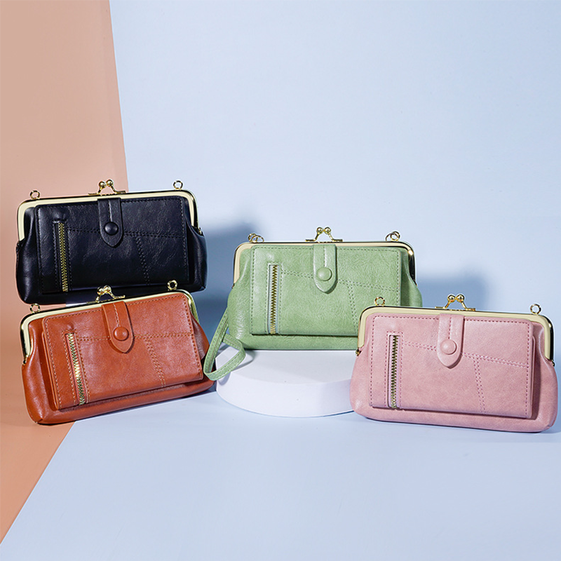 Crossbody telefoontas met multi-card organisator