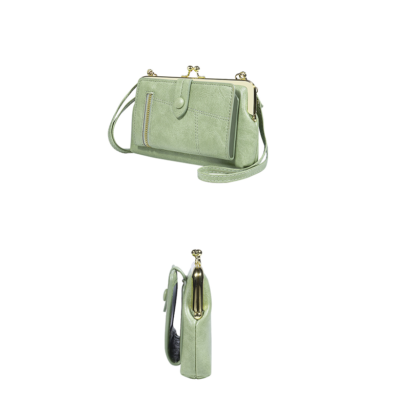 Crossbody telefoontas met multi-card organisator
