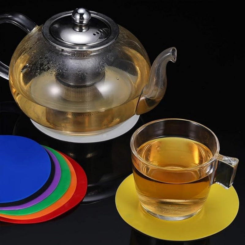 5-stcs Creatieve ronde Siliconen Non-slip Jar grijperpads