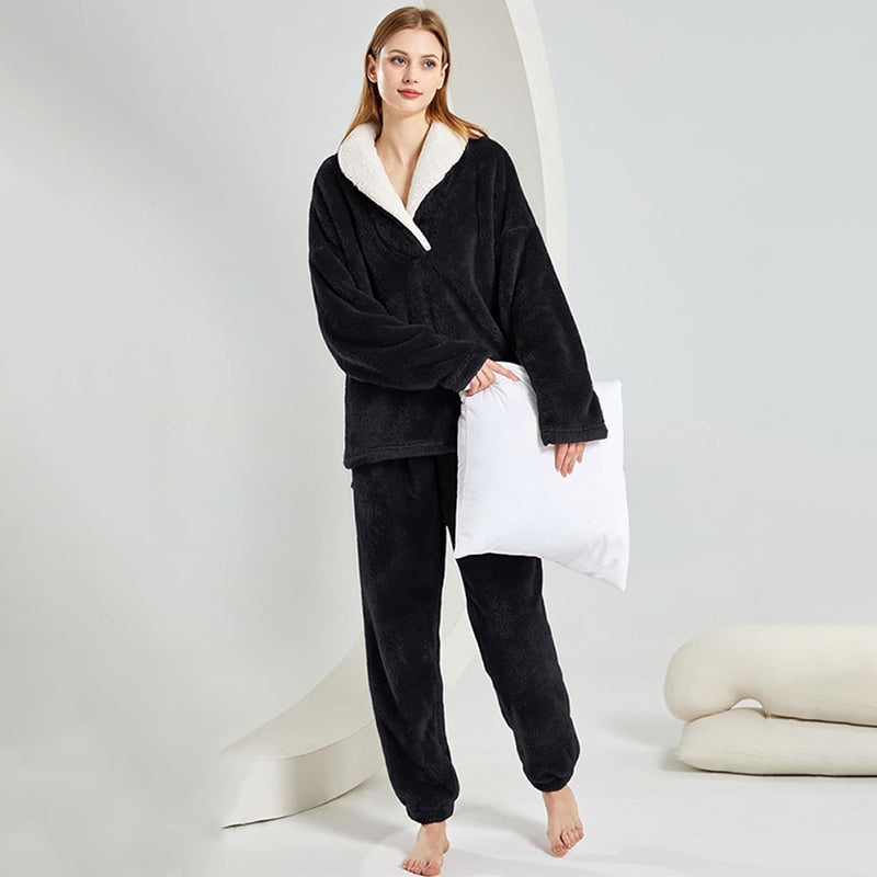 🌸 Up tot 50% korting🔥Warme Pluche Pyjama Set voor de Winter