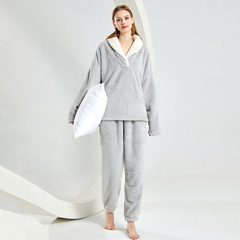 🌸 Up tot 50% korting🔥Warme Pluche Pyjama Set voor de Winter