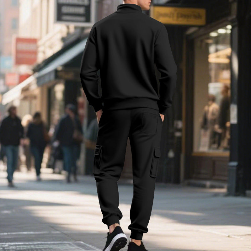 Chique en veelzijdige warme 2-delige set voor mannen