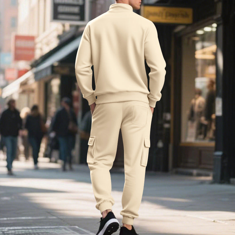 Chique en veelzijdige warme 2-delige set voor mannen