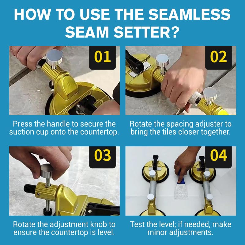 Professionele naadloze naad setter machine met zuignappen