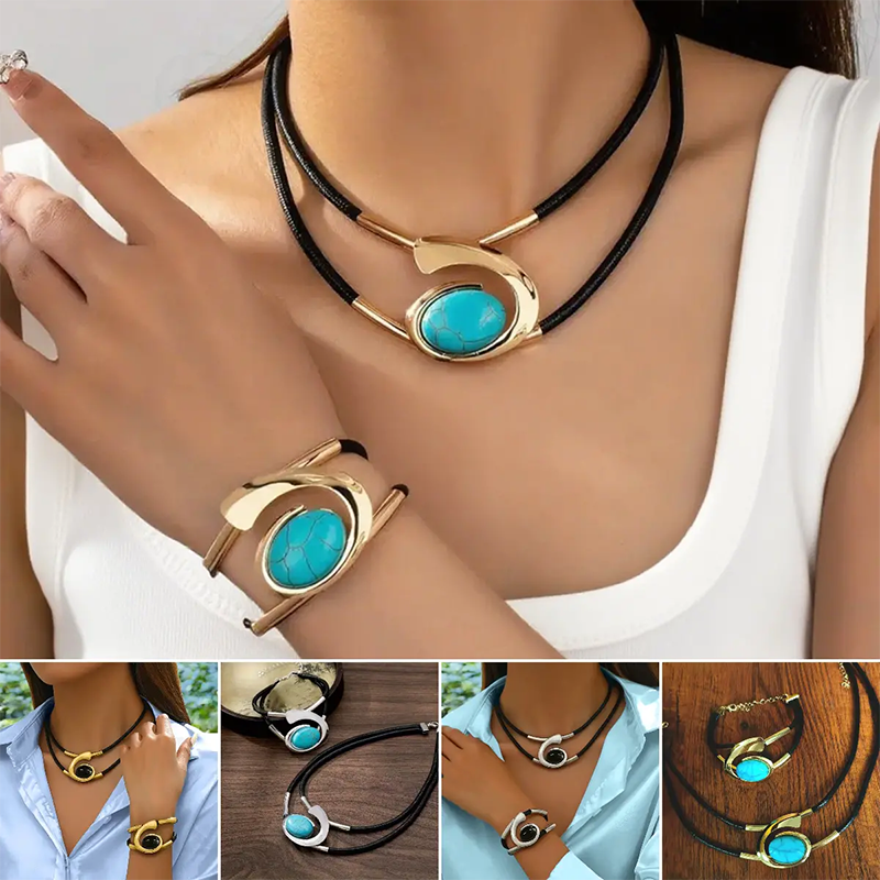 Vintage Boho Set: Ketting & Armband