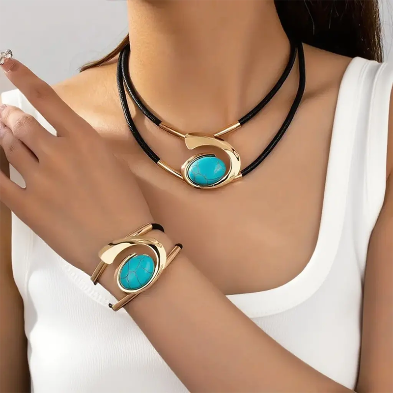 Vintage Boho Set: Ketting & Armband