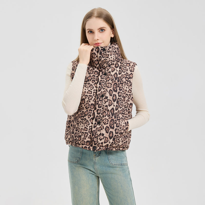 🌸 Up tot 50% korting🔥Lichtgewicht damesvest met luipaardprint