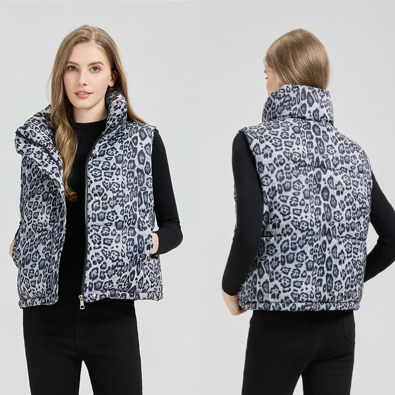 🌸 Up tot 50% korting🔥Lichtgewicht damesvest met luipaardprint