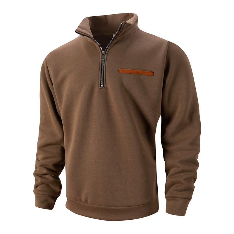 🚀Saves uw tijd en geld nu! 😍Heren Stijlvolle Half Rits Lange Mouw Tops