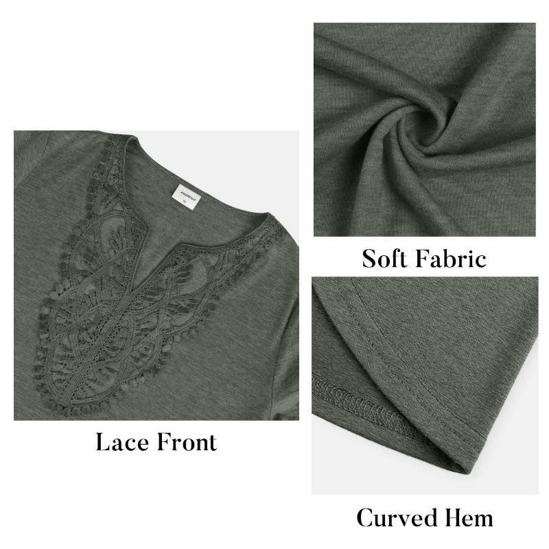 🔥Tijdelijk aanbod - Elegante V-hals top met lange mouwen voor dames