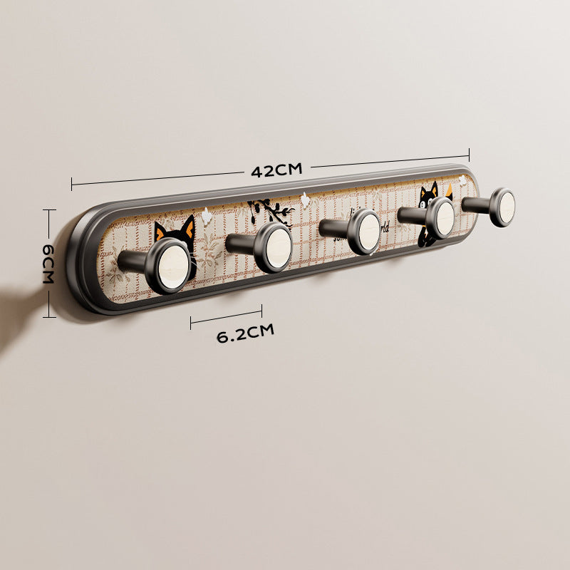 Zuignap muurbevestiging met 5 haken