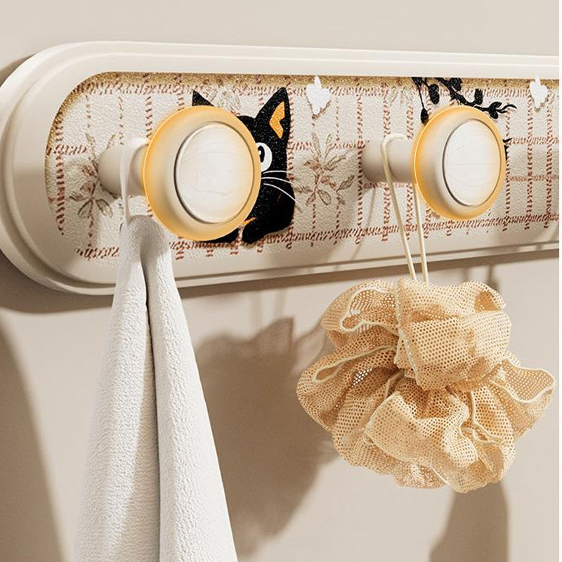 Zuignap muurbevestiging met 5 haken