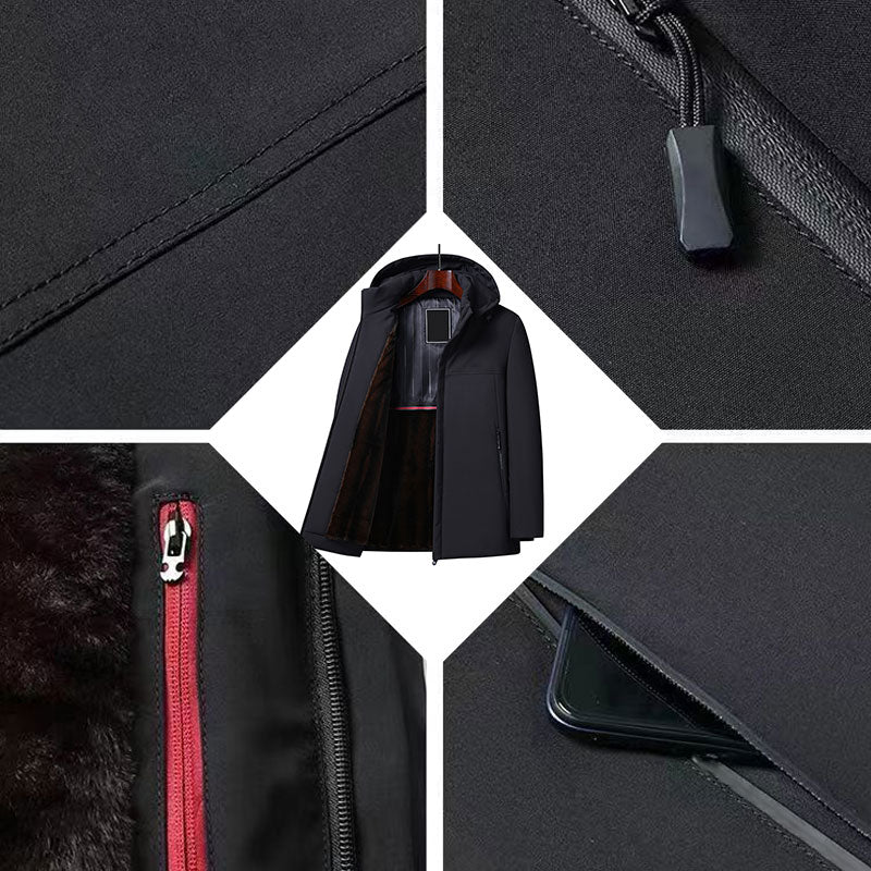 🌸 Up tot 60% korting🔥Thermische dikke dikke parka -jas voor heren