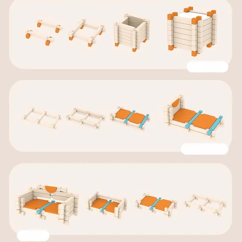 Educatieve houten bouwstenen