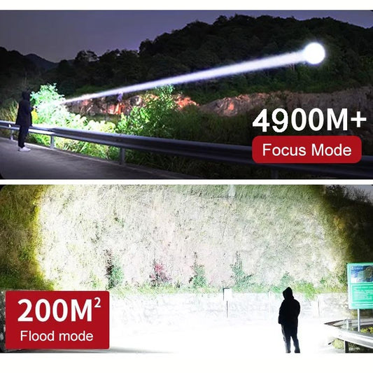 Supersterke zaklamp met zoomfunctie