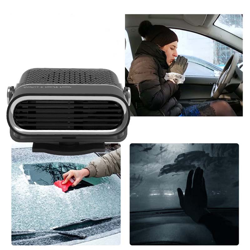 🔥 2-in-1 Draagbare Autoverwarming – Snel Warm & 360° Rotatie! Must-Have voor de Winter!