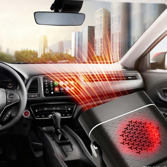 🔥 2-in-1 Draagbare Autoverwarming – Snel Warm & 360° Rotatie! Must-Have voor de Winter!