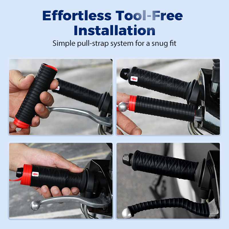 Universele siliconen handvatten voor stuur en remhendels