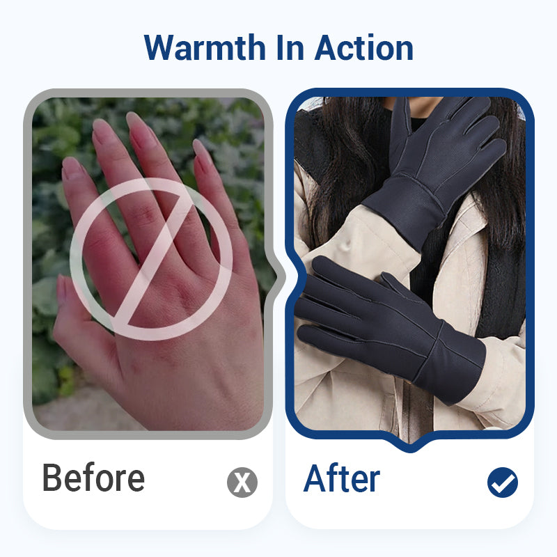 🎄✨Kerstmis tijdelijke uitverkoop🎁 100% wollen zachte dubbellaagse warme handschoenen