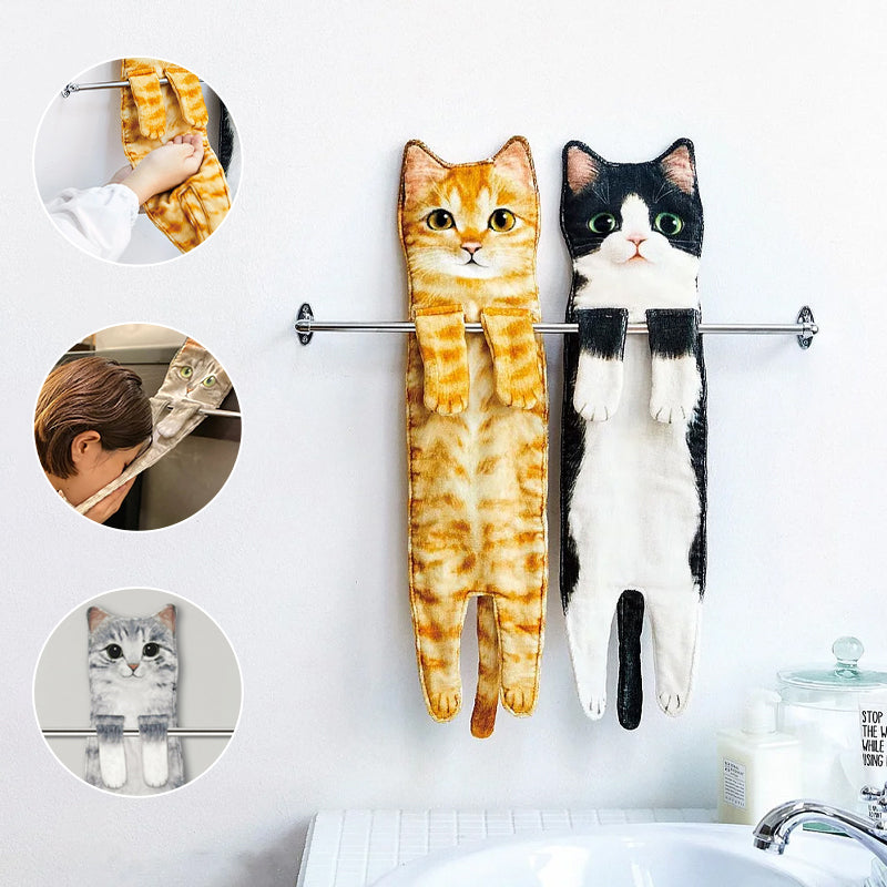 💖Uitverkoop 58% Korting😺Schattige kattenhanddoek🐾