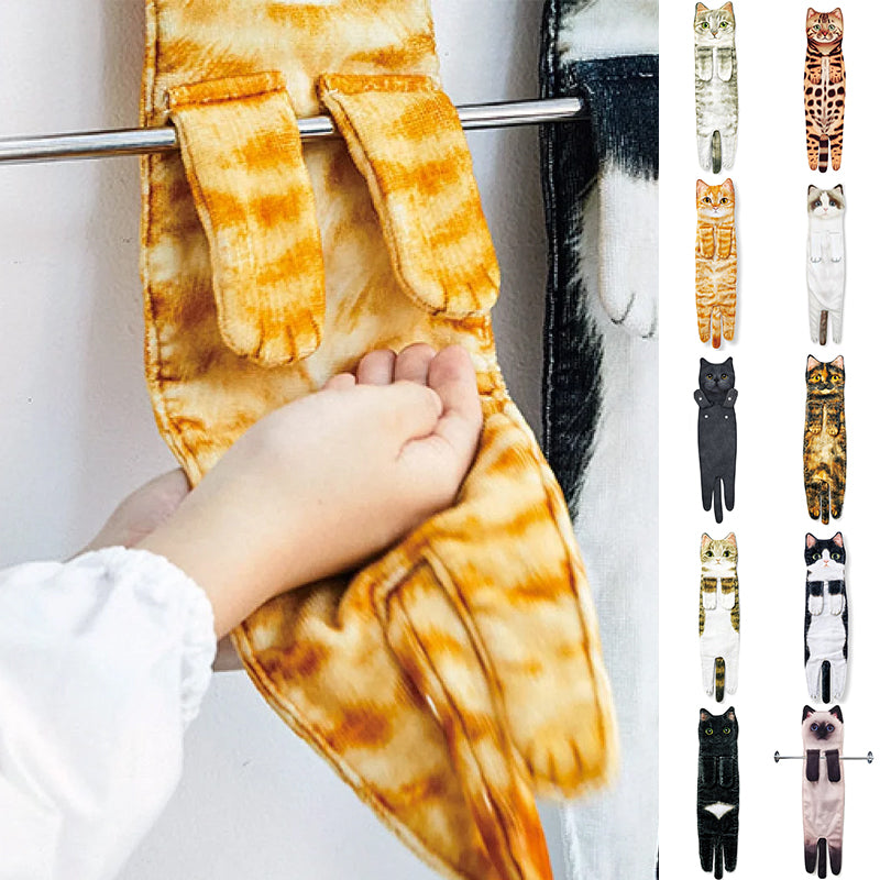 💖Uitverkoop 58% Korting😺Schattige kattenhanddoek🐾