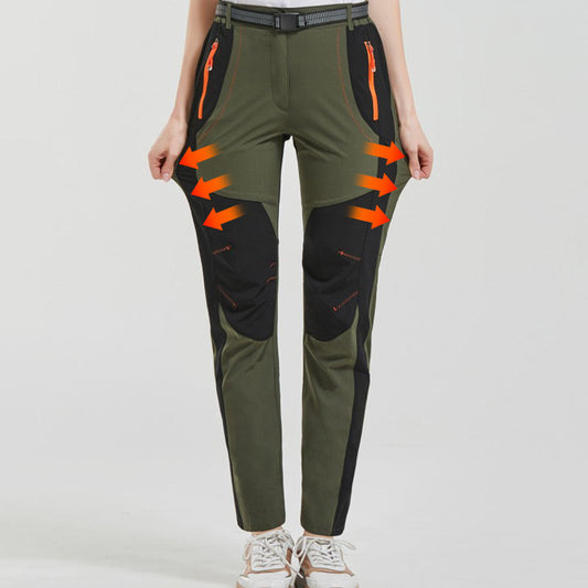 🥾 Winddichte Waterdichte Warme Wandelbroek – Elastische Taille, Driemensionale Snit & Multifunctionele Zakken