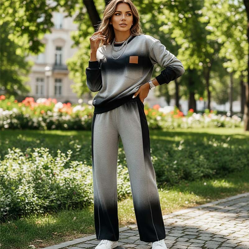 🔥 NIEUW! 50% KORTING! Stijlvolle gradiënt loungewearset – ultrazacht, modern en ideaal voor thuis, werk of onderweg! ✨🏠👟 ✅ Gratis verzending