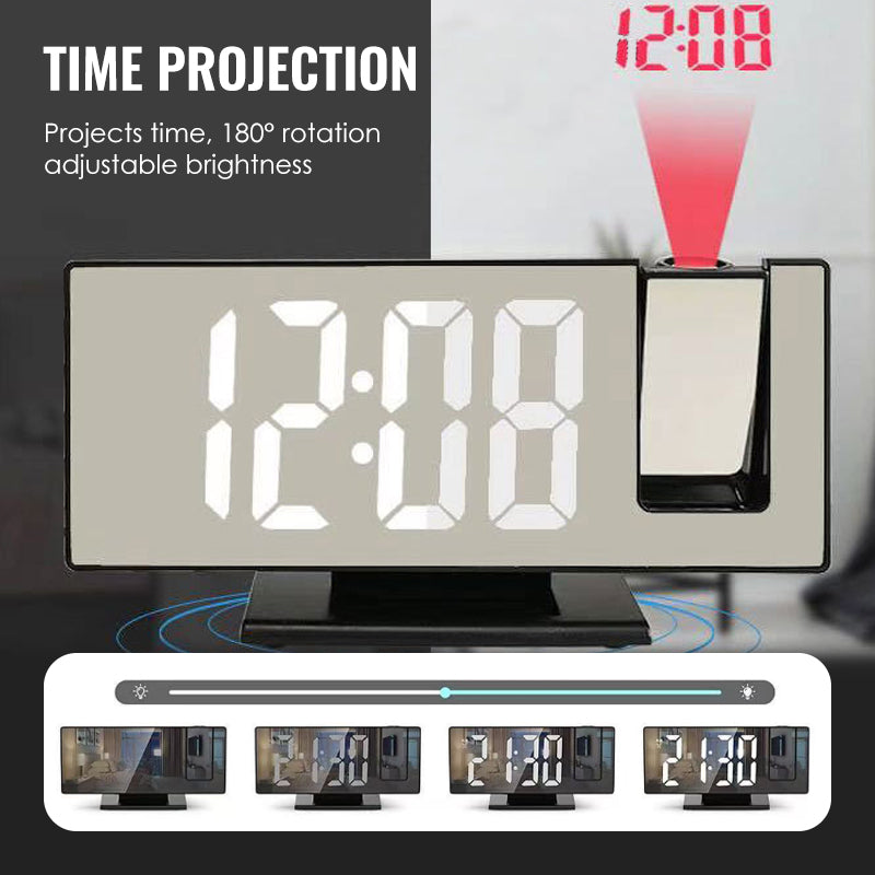 LED-spiegelprojectie-wekker