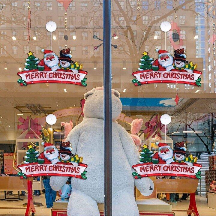 🎄✨ Kerstvenster-Hanglichten – Meerdere Kerstmotieven, Warme Sfeer Creatie & Meervoudige Toepassingen（Perfect voor Kerstdecoratie!）