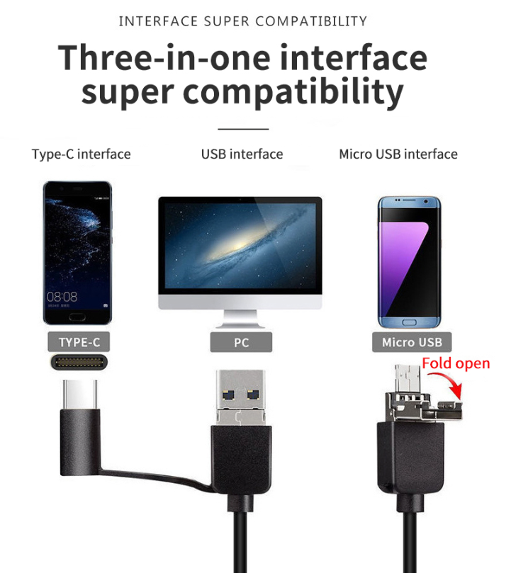 USB Endoscoop (Universeel op alle platforms)